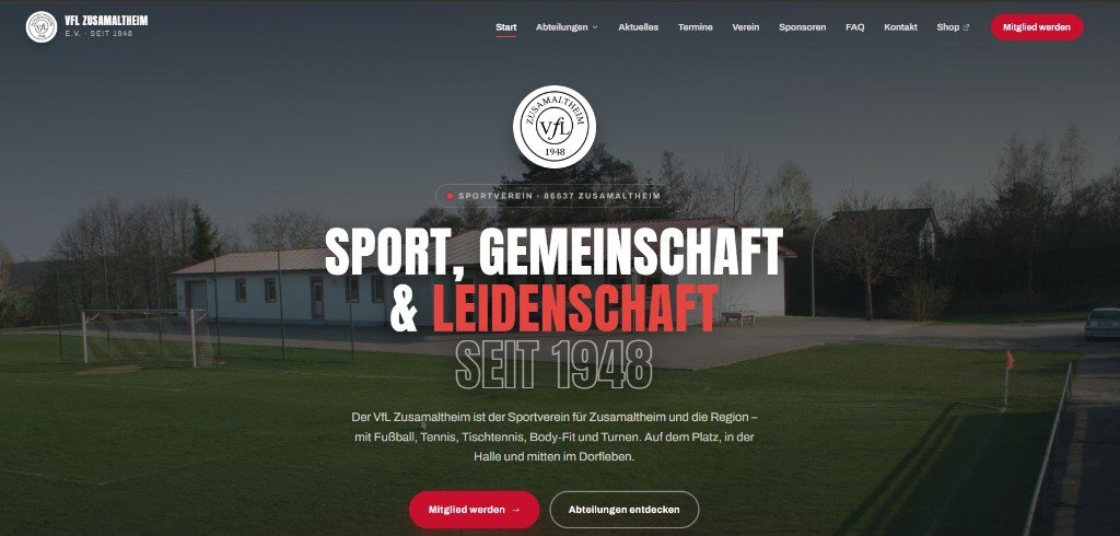 Screenshot VfL Zusamaltheim